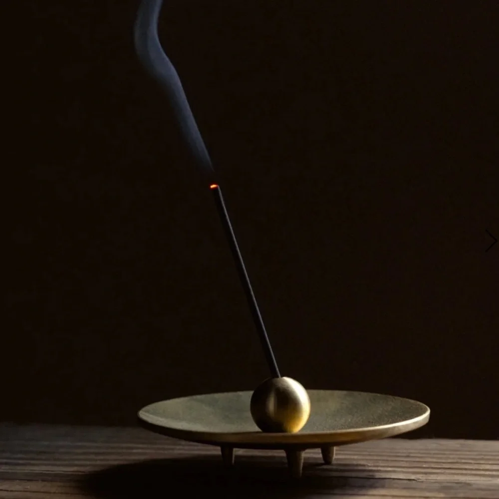 POJ Studio Gold Incense Holder Set, from Japan - Picture 1 of 10